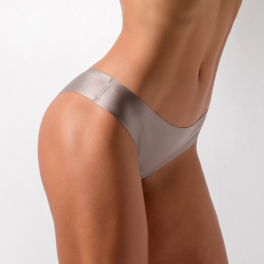 Thong Women's Ice Silk Seamless One-piece Panties - Berlure