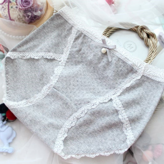 Plus Size Sexy Lace Kawaii Underwear Women Cotton Panties - Berlure