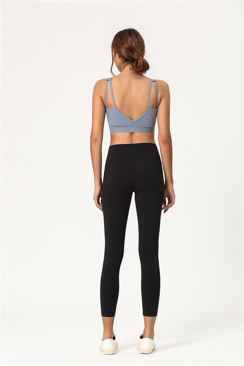 Shockproof gathered sports bra - Berlure
