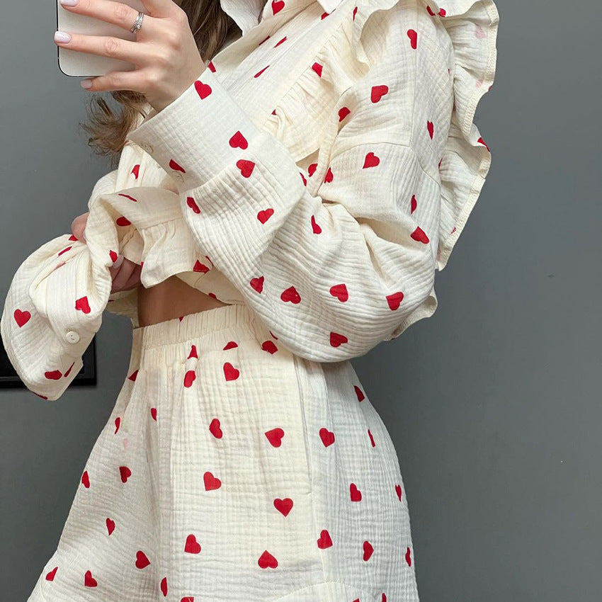 Top Shorts Two-piece Pajamas Women - Berlure