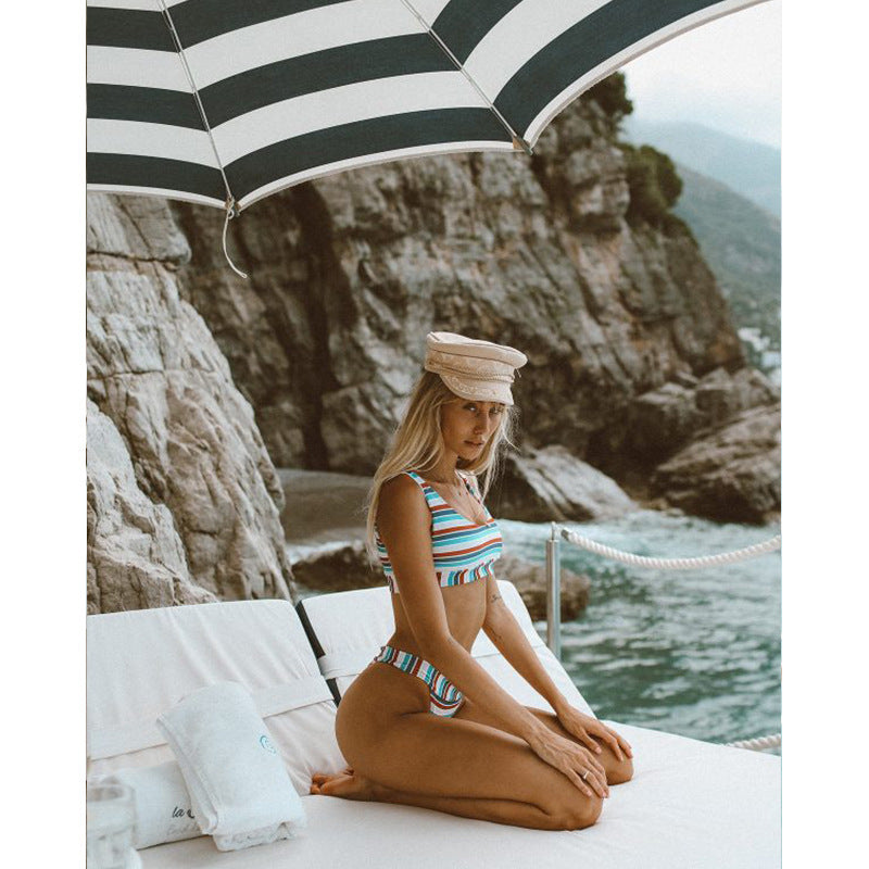 Striped swimsuit women - Berlure