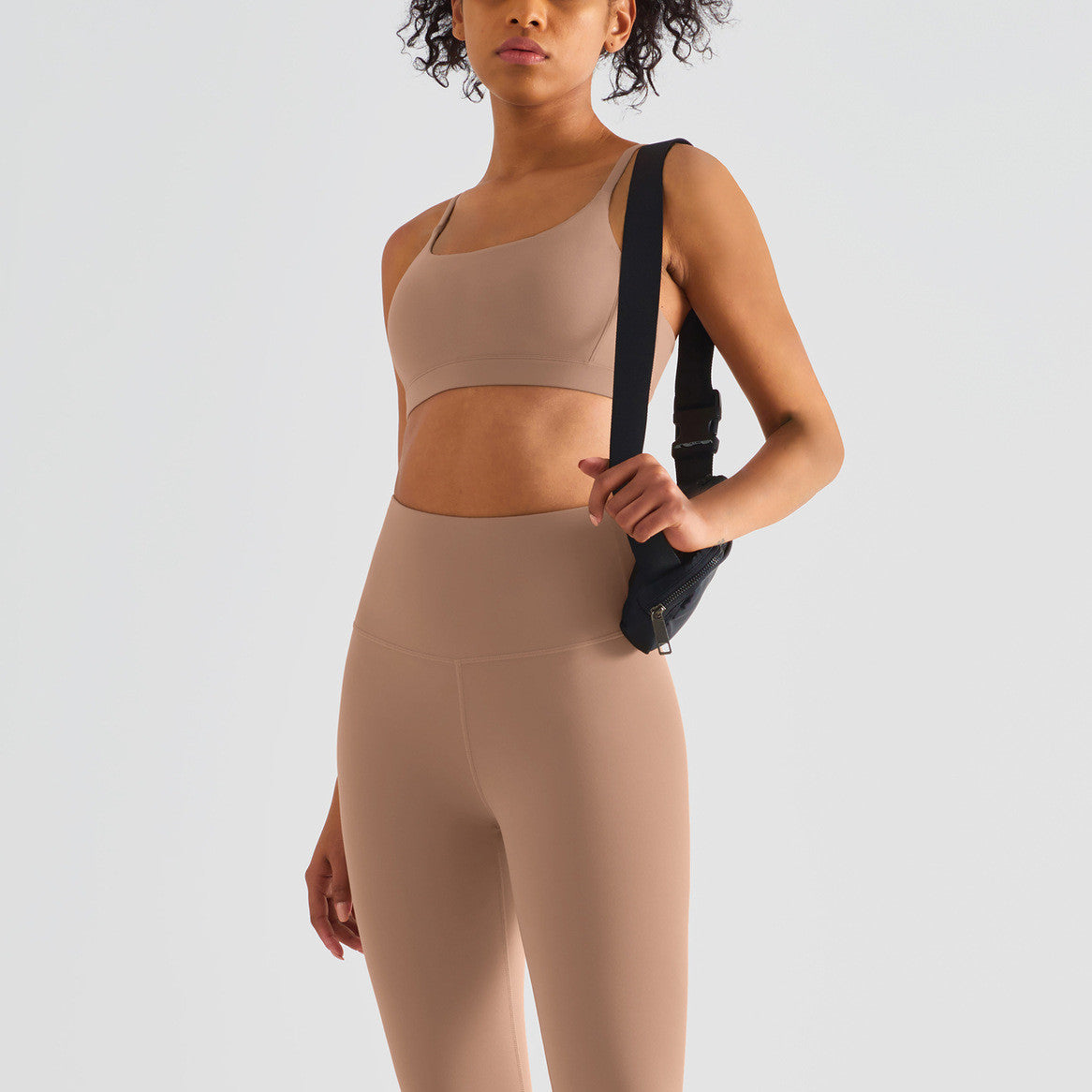 Women's Nude Shock Absorbing Brushed Sports Bra - Berlure