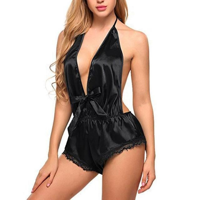 Sexy Lace Satin Silk Lingerie Nightwear - Berlure