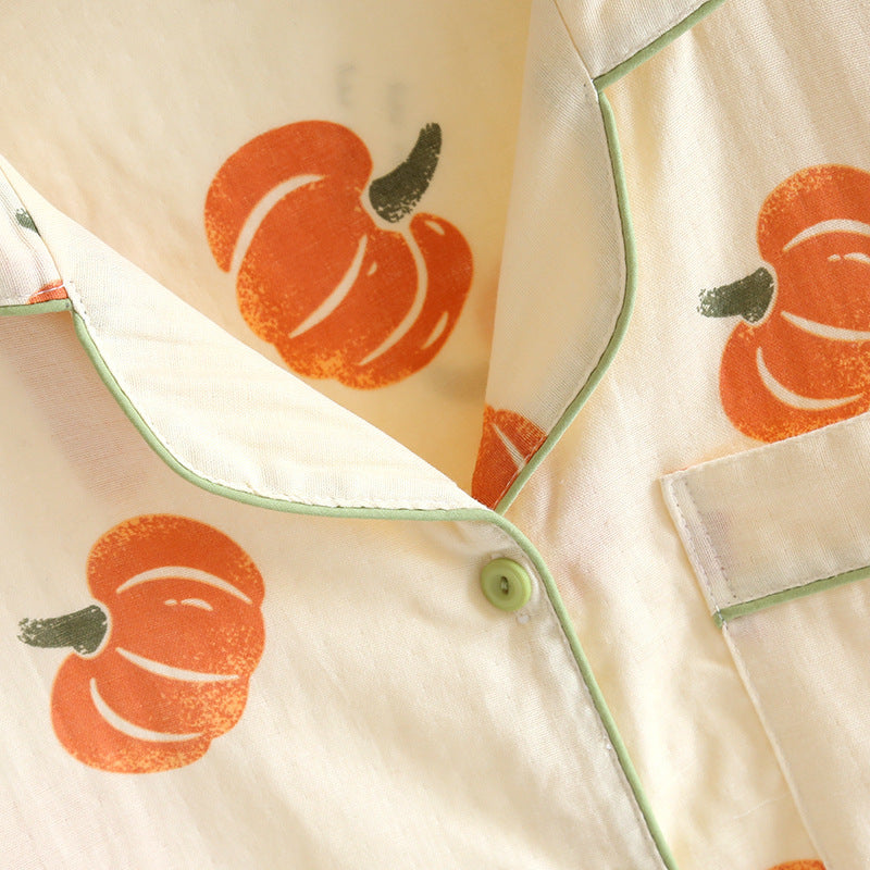 Women's Pajamas Pure Cotton Double-layer Gauze Homewear Suit - Berlure