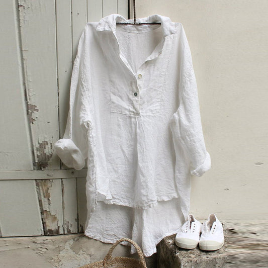 Round Neck Short Sleeve Women Shirt - Berlure