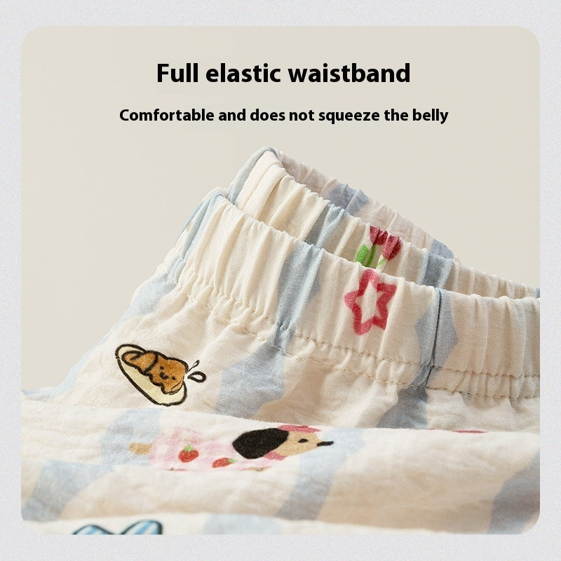 Runma Light Soft Pajamas Women's Spring And Autumn Long-sleeved Cartoon Puppy Suit Can Be Outerwear Homewear - Berlure