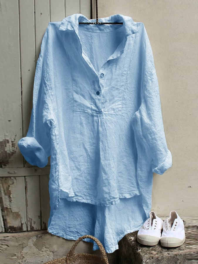 Round Neck Short Sleeve Women Shirt - Berlure