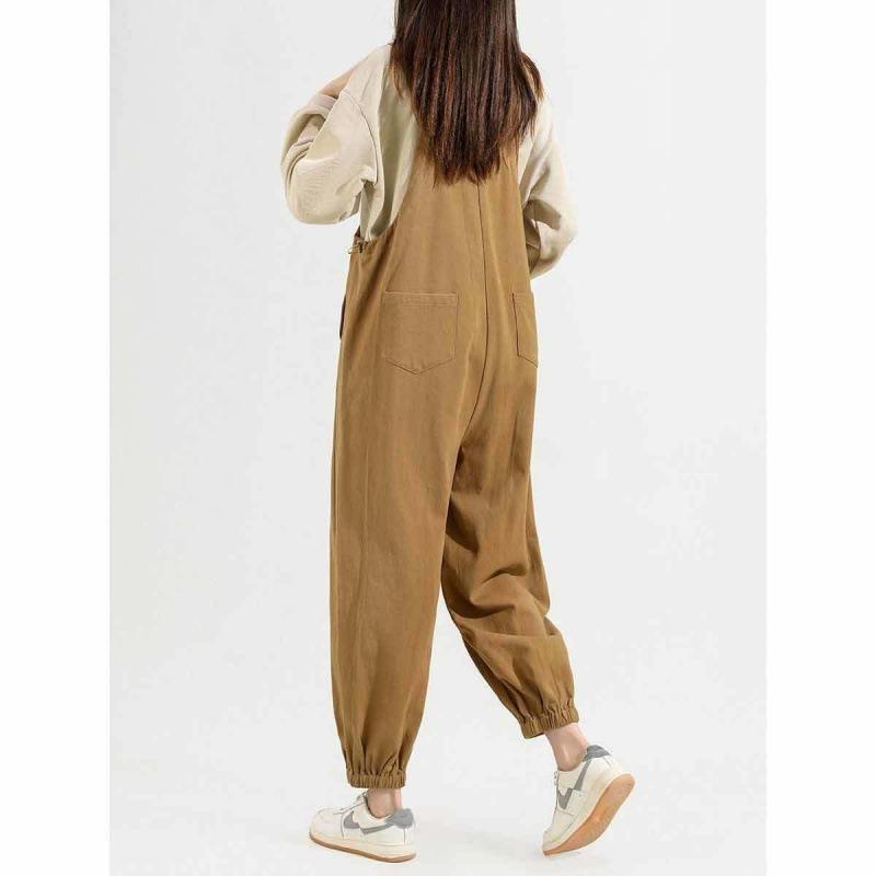 New Outdoor Thin Plus Size Loose Maternity Bib Pants - Berlure