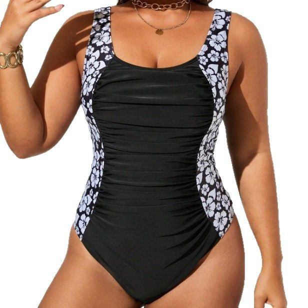 One-piece Fashion Sexy Strap Color Matching Swimsuit - Berlure