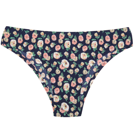 Breathable Printed Seamless Floral Briefs For Women - Berlure