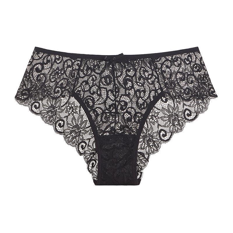 Sexy Mid-waist Lace Lace Women's Briefs For Women - Berlure