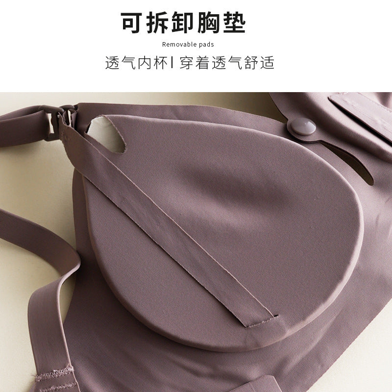 Maternity Underwear Nursing Push Up Bras Postpartum Feeding Front Buckle - Berlure