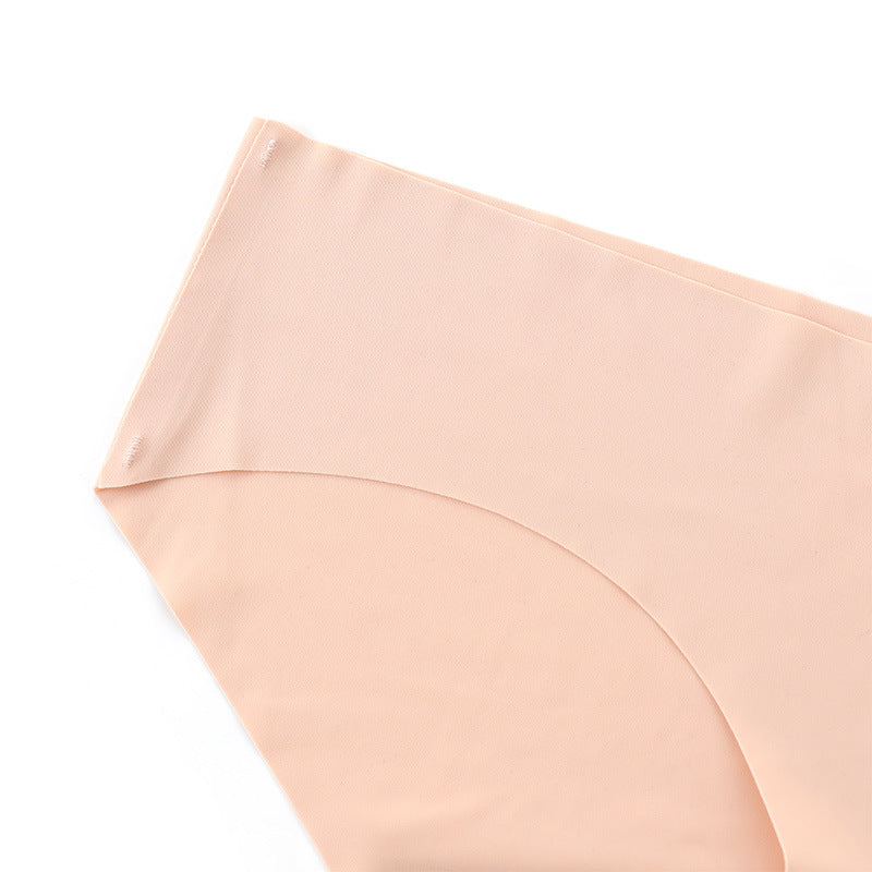 Seamless One-piece Women's Briefs Nude Cotton Low-waist Underwear Women - Berlure