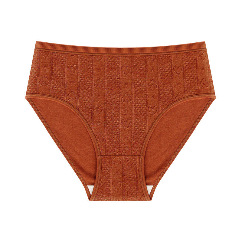 Women's Fashion Solid Color Jacquard Seamless Panties - Berlure