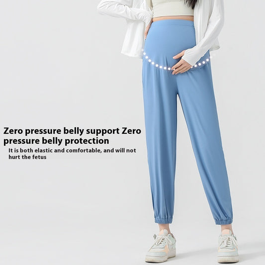 Ice Silk Thin Type Sunscreen Plus Size Maternity Pants Sports Pants - Berlure