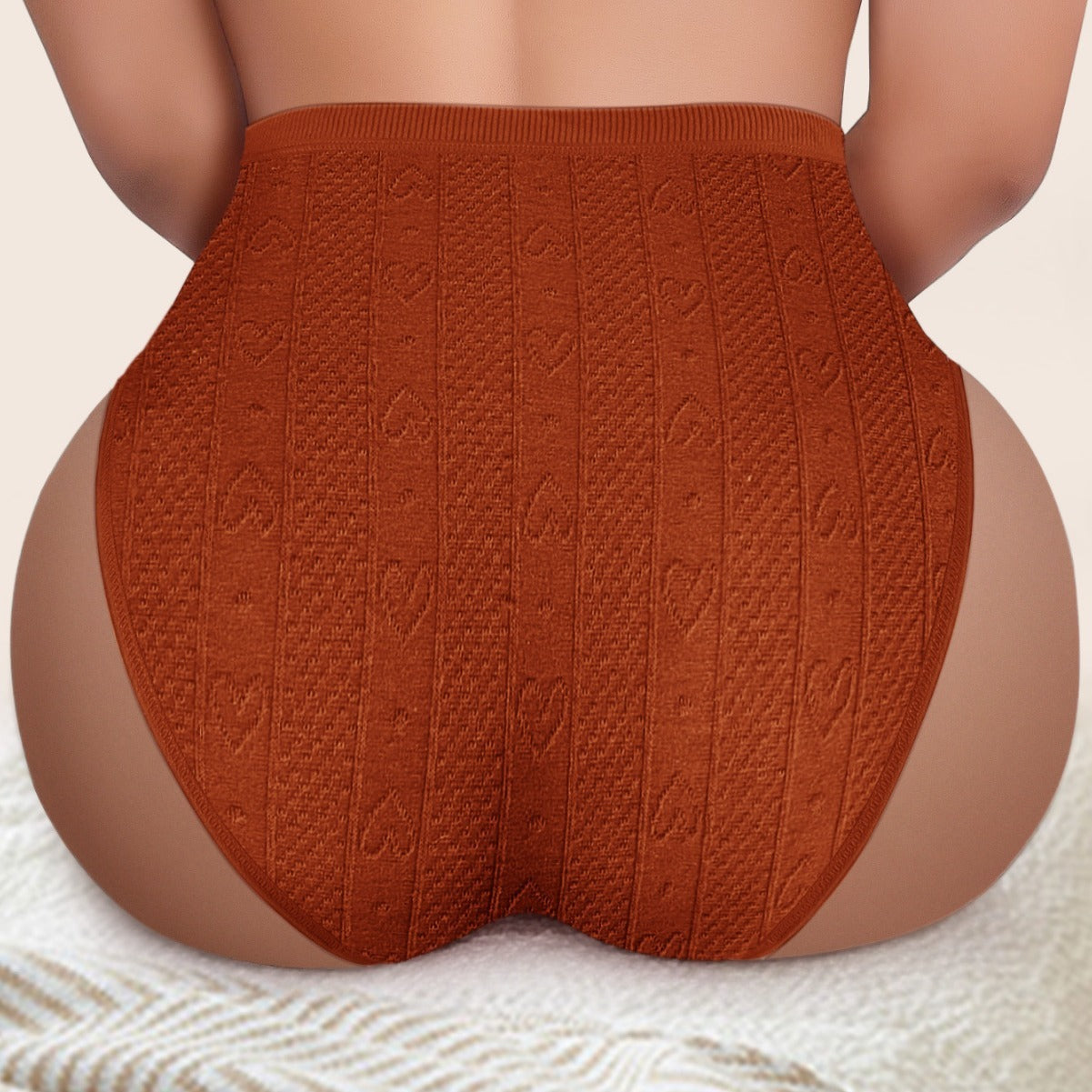 Women's Fashion Solid Color Jacquard Seamless Panties - Berlure