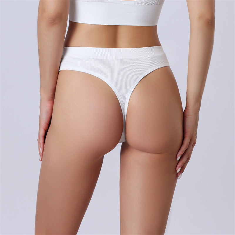 Women's Fitness Yoga Seamless T-shaped Panties - Berlure