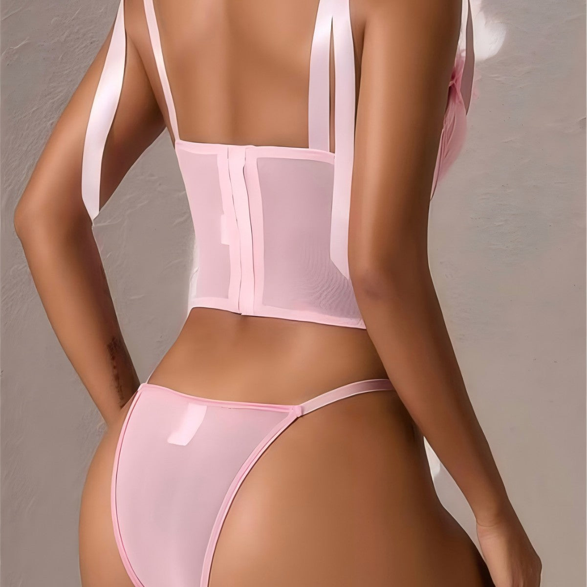 Sexy Lingerie Suit European And American Three-dimensional Flower Fishbone Push Up - Berlure
