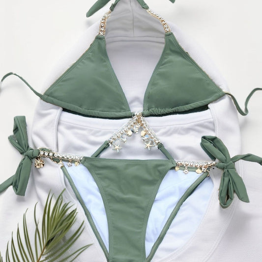 New Split Bikini Fashion Chain Advanced Sexy Swimsuit - Berlure