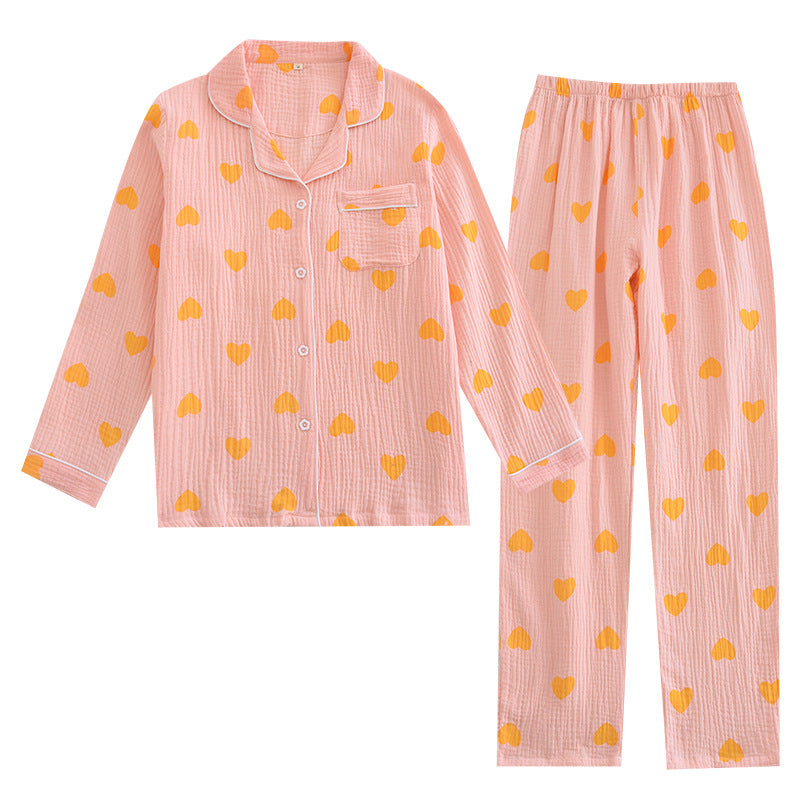 Women's Cotton Crepe Pajamas Suit - Berlure