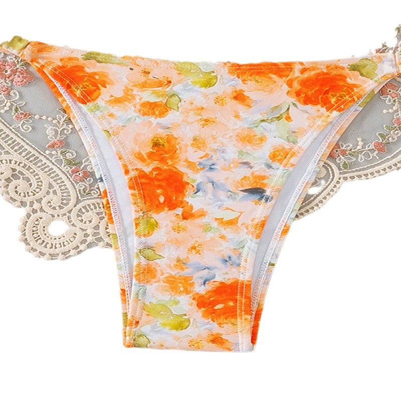 New Printed Three-point Sexy Bikini Swimsuit - Berlure
