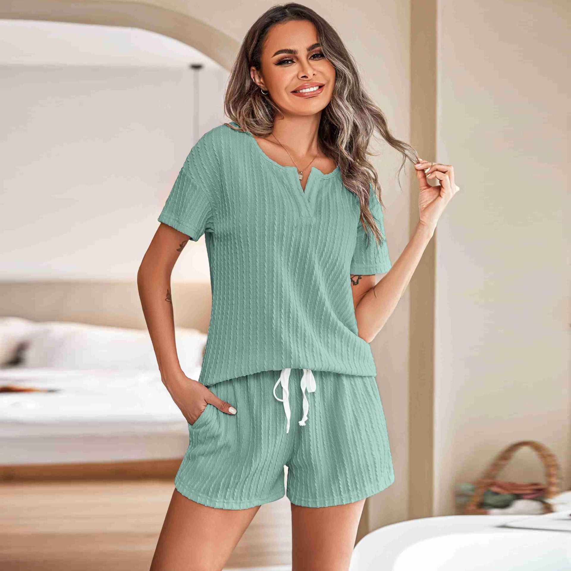 Ladies' Homewear Pajamas Suit Two-piece Set - Berlure