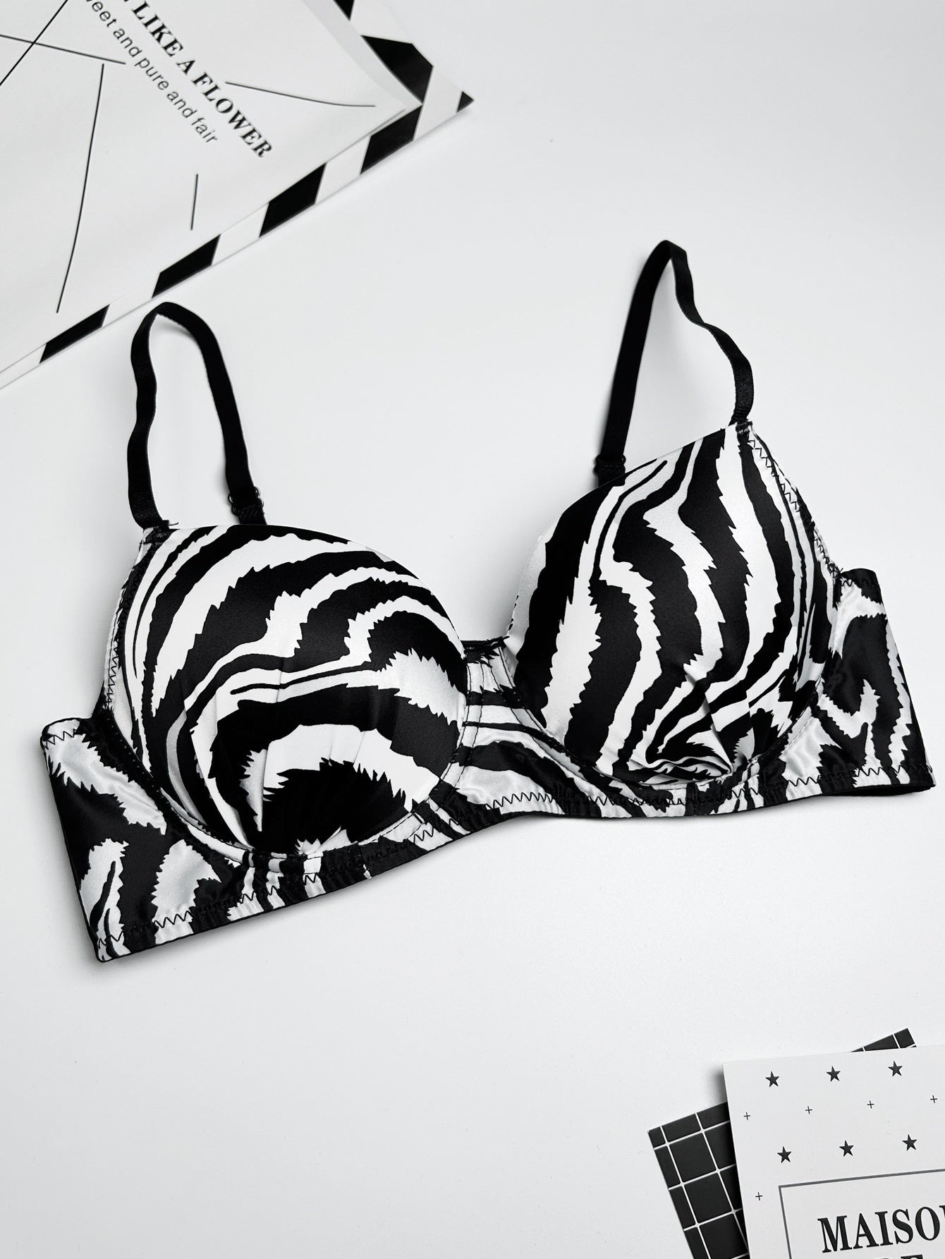 Sexy Zebra Push Up Women's Bra - Berlure