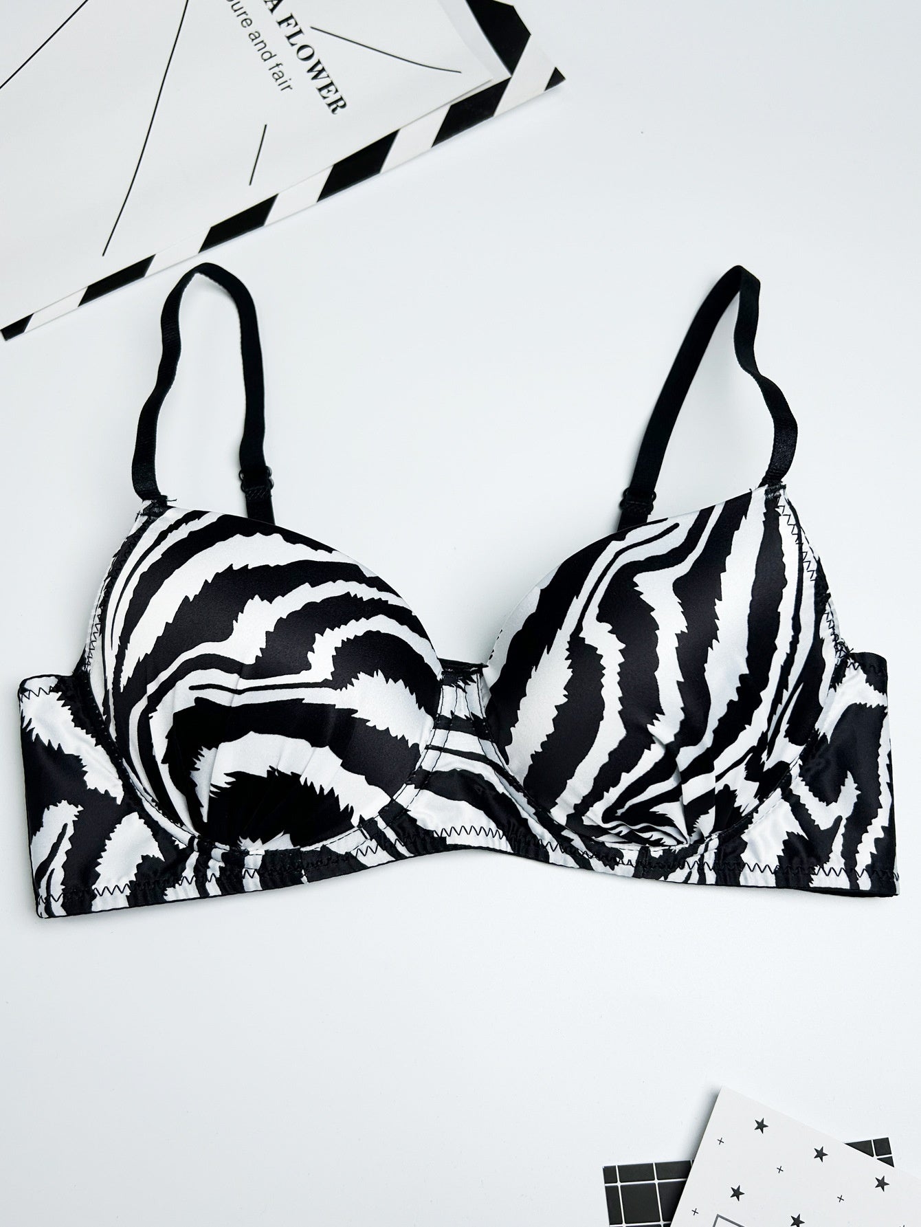 Sexy Zebra Push Up Women's Bra - Berlure