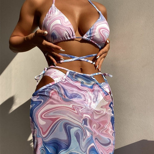 Bikini 3 - piece Beach Skirt For Women | Lingerie | Berlure