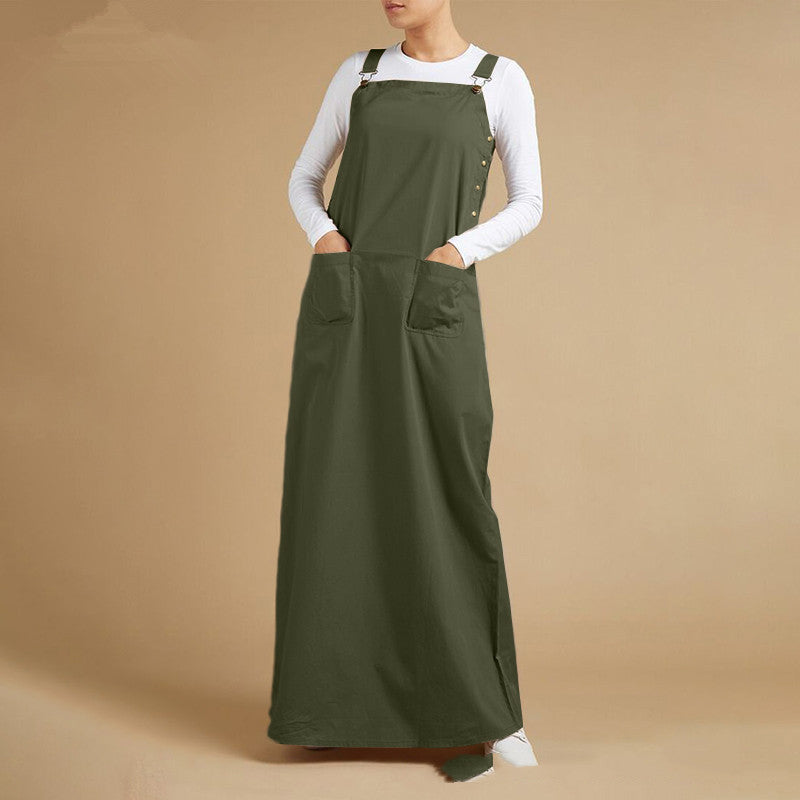 Women's Casual Loose Maternity Maxi Long Plain Color Dress - Berlure