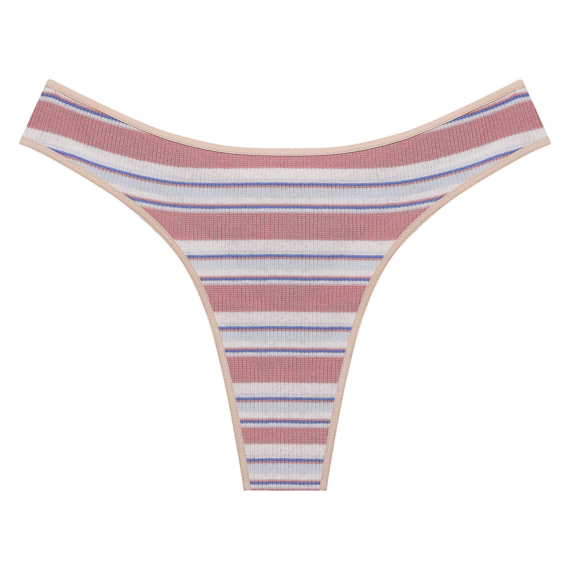 Cotton Thong Striped Color Panties | Lingerie | Berlure