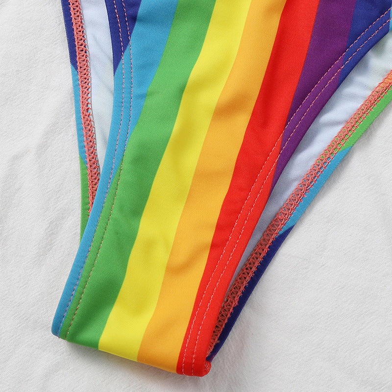 Split Rainbow Bar Women's Bikini - Berlure