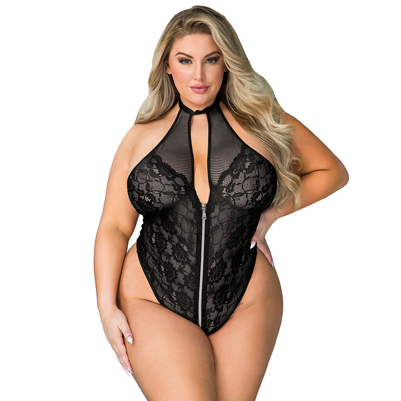 Sexy Lingerie Female Women's Jumpsuit Plus Size - Berlure