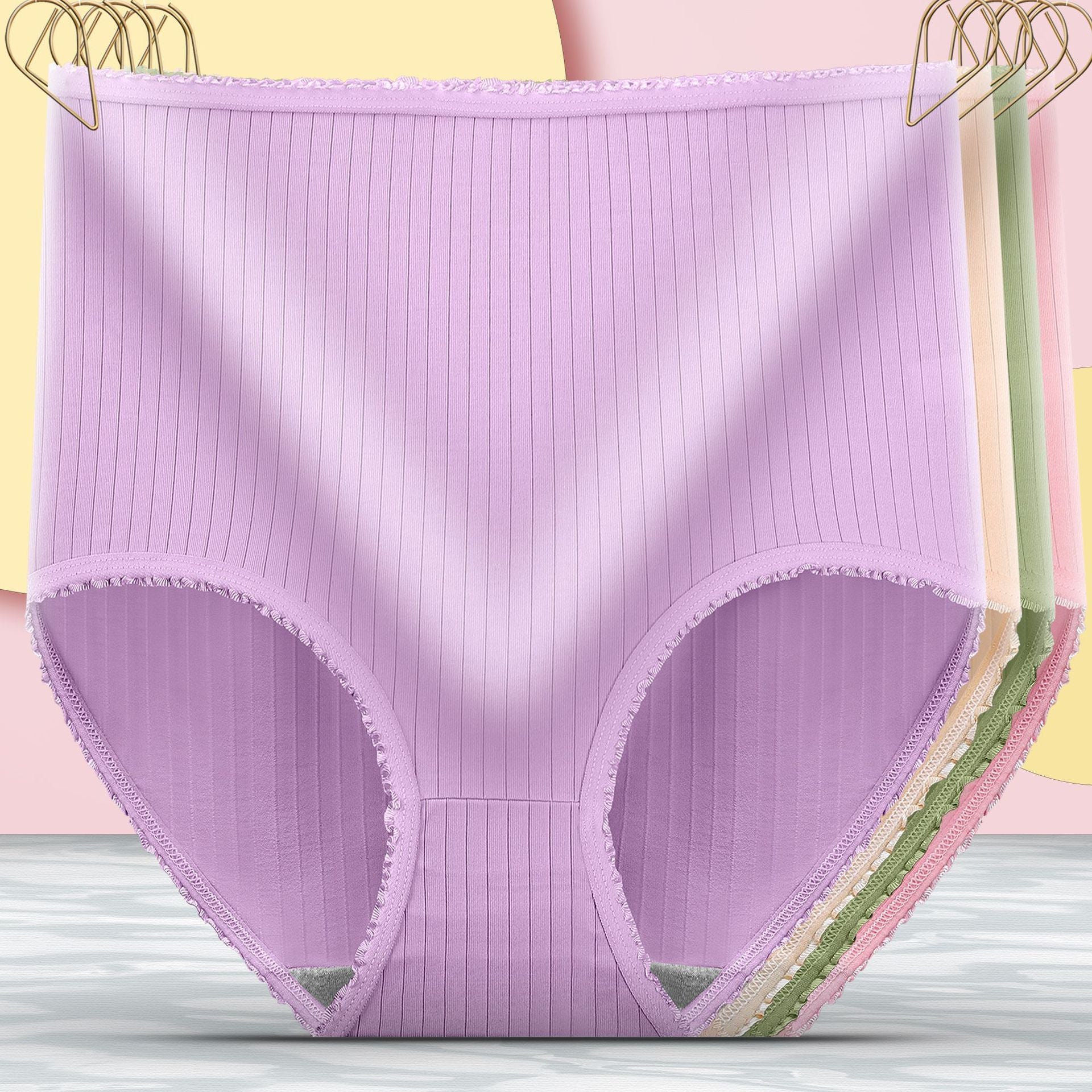 8Pcs Set  Women's Fashion High Waisted Tummy Tuck Panties - Berlure