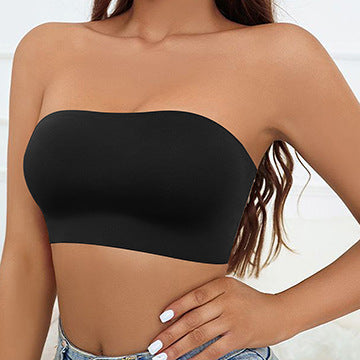 Strapless Seamless Ice Silk Push Up Women's Bra - Berlure