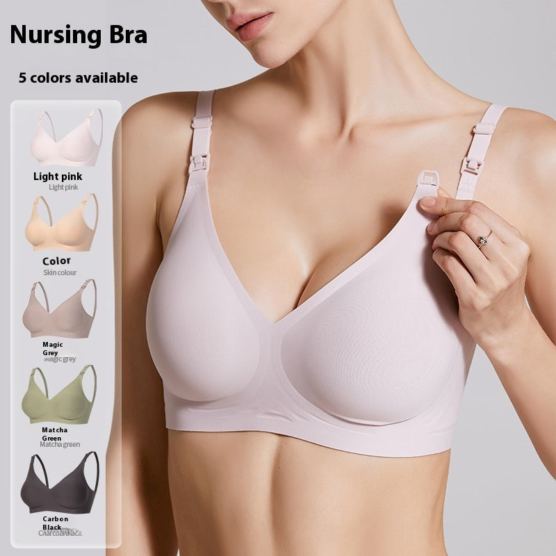 Women's Solid Color Portable Maternity Bra - Berlure