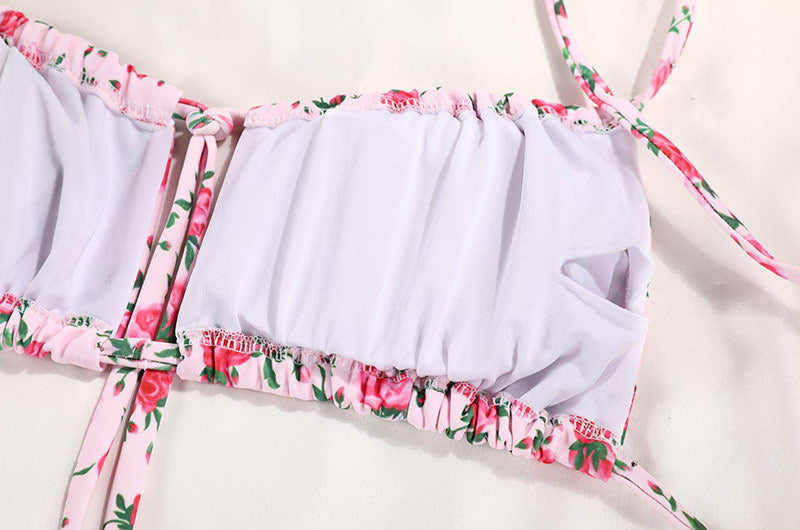 Swimwear Women's Printed Strap Bikini - Berlure