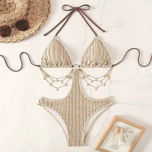 New Lace - up Sexy Cutout Bikini One - piece Swimsuit | Lingerie | Berlure