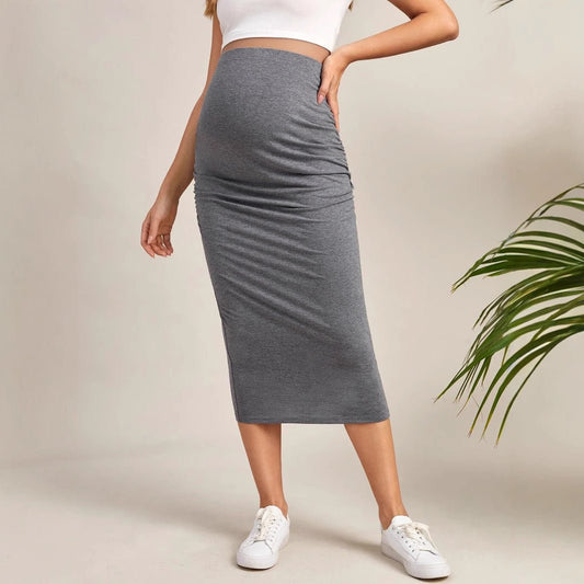 New Maternity Skirt High Waist Pure Color | Lingerie | Berlure