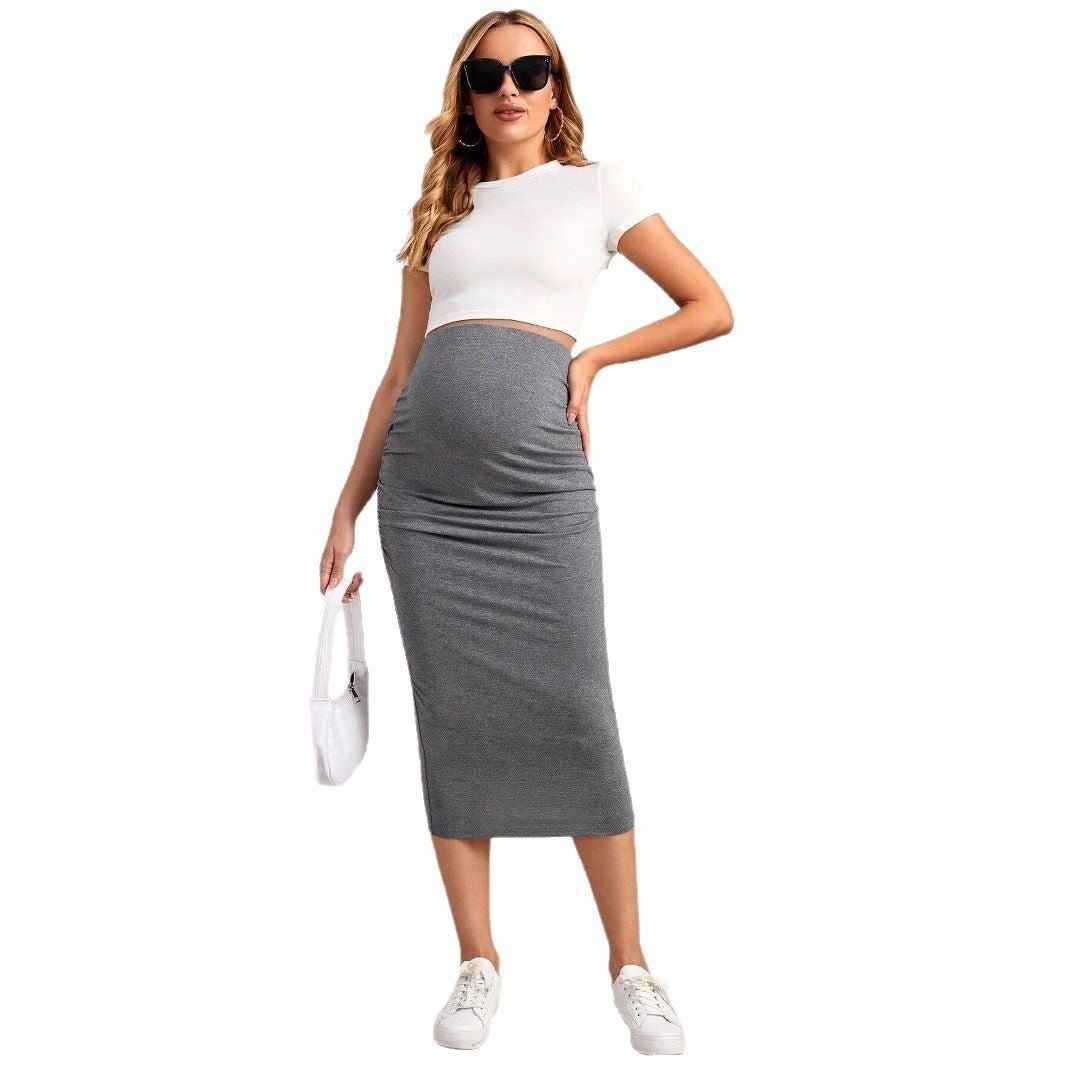 New Maternity Skirt High Waist Pure Color | Lingerie | Berlure