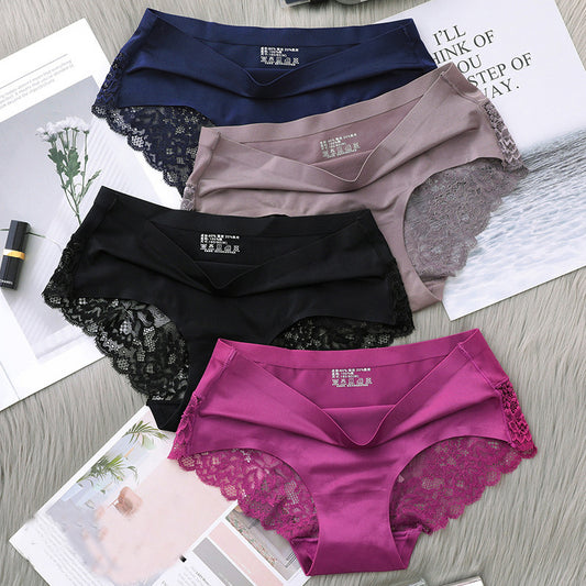 Lace Briefs Summer Air-Permeable Hip-Lifting Briefs Women - Berlure